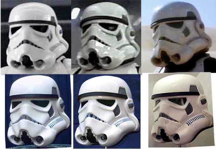 Different hot sale stormtrooper helmets